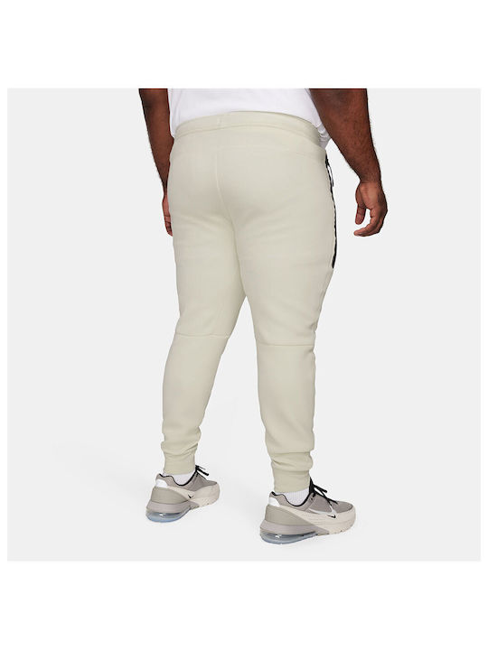 Nike Tech Sweatpants with Elastic White