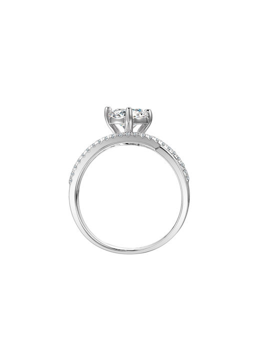 Brizzling Single Stone Ring with Diamond