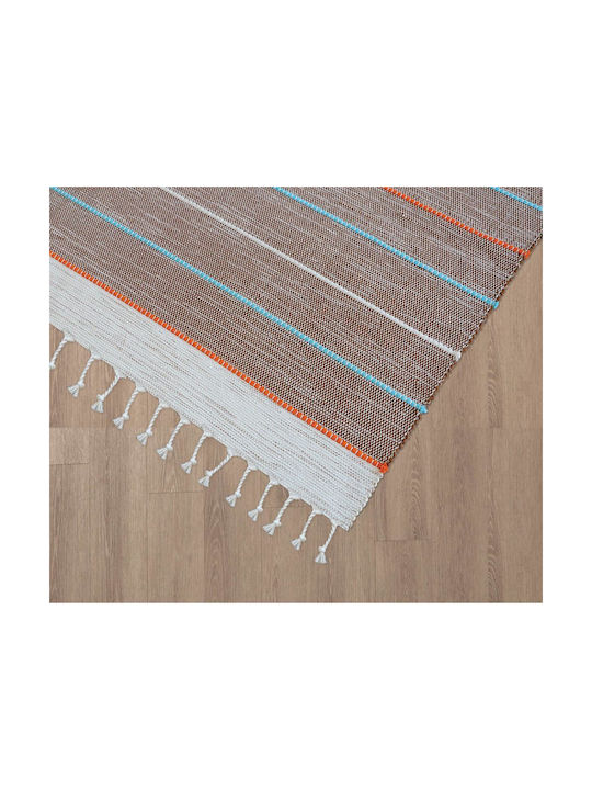 Ribella Handmade Rug Rectangular Brown