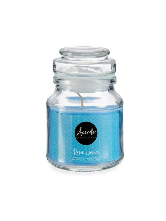 Acorde Scented Candle Jar Blue 7x7cm 12pcs