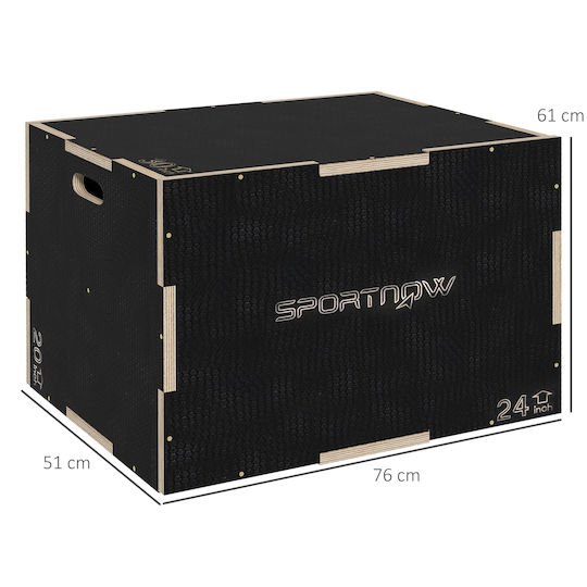 Sportnow A93-055V02BK Πλειομετρικό Κουτί Ξύλινο
