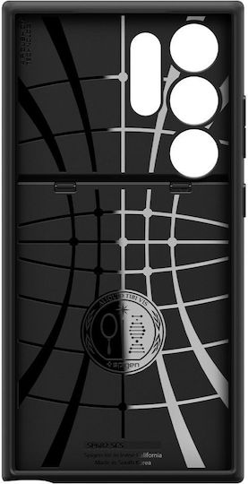 Spigen Slim Armor CS Back Cover Plastic 2mm cu Suport pentru Carduri Negru (Galaxy S24 Ultra)