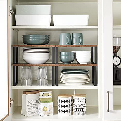 Songmics Shelf / Organization Rack Metal 29.7x19.5x15.5cm Black
