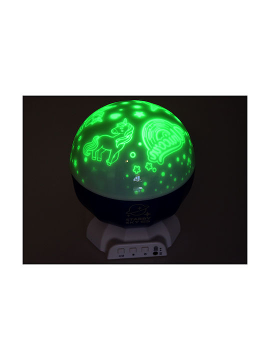 Jokomisiada Lumini LED Lampă de proiecție pentru copii Verde
