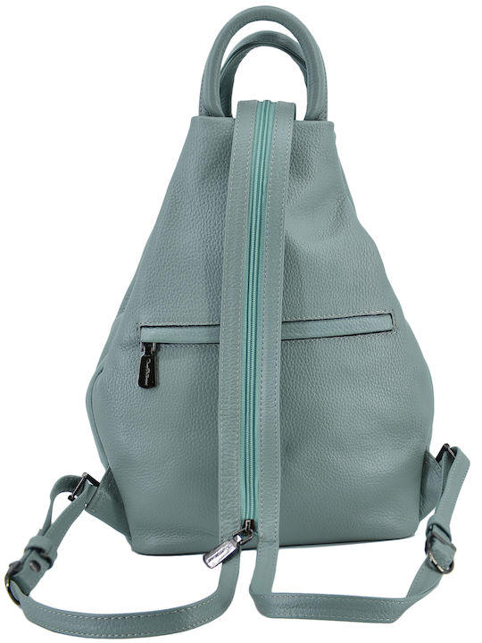 Dermatina 100 Leder Damen Tasche Rucksack Grün