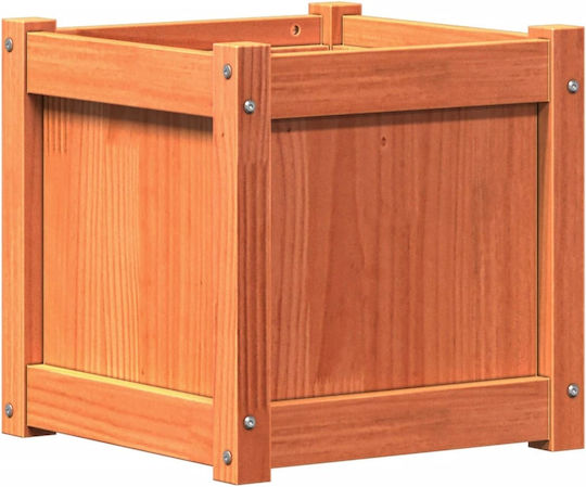 vidaXL Ζαρντινιέρα Ξύλινη Καφέ 40x40x40εκ.