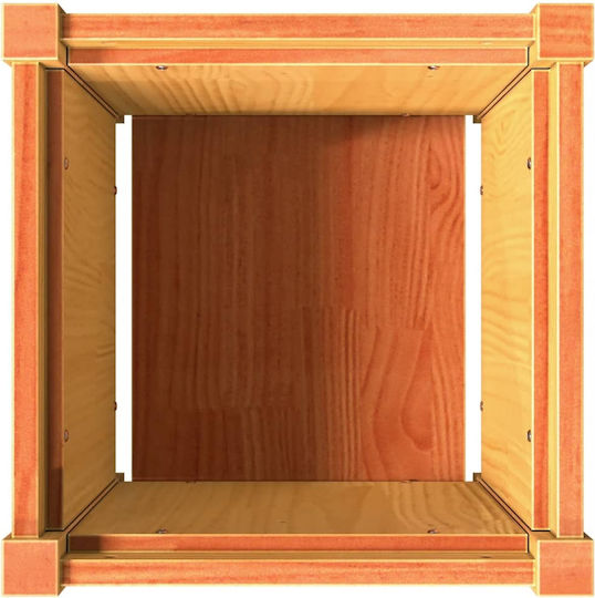 vidaXL Ζαρντινιέρα Ξύλινη Καφέ 40x40x40εκ.