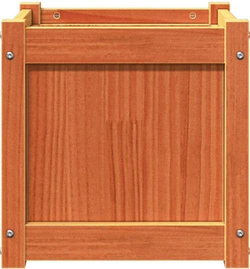 vidaXL Set 2 Planters Wooden Brown