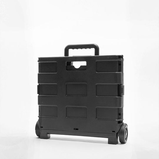 Shopping Trolley Black 38x30x36cm