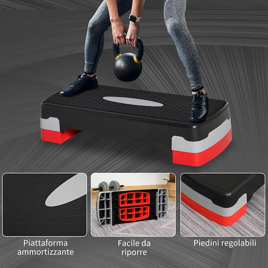 HomCom Aerobic Stepper with Adjustable Height