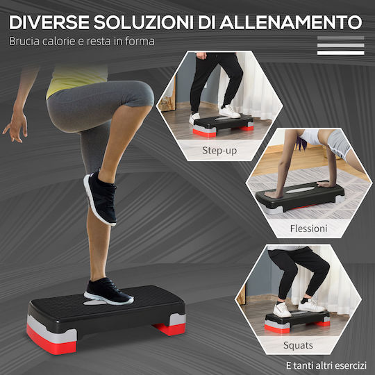 HomCom Aerobic Stepper with Adjustable Height