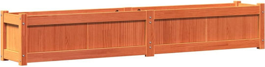 vidaXL Set 2 Planters Wooden Brown