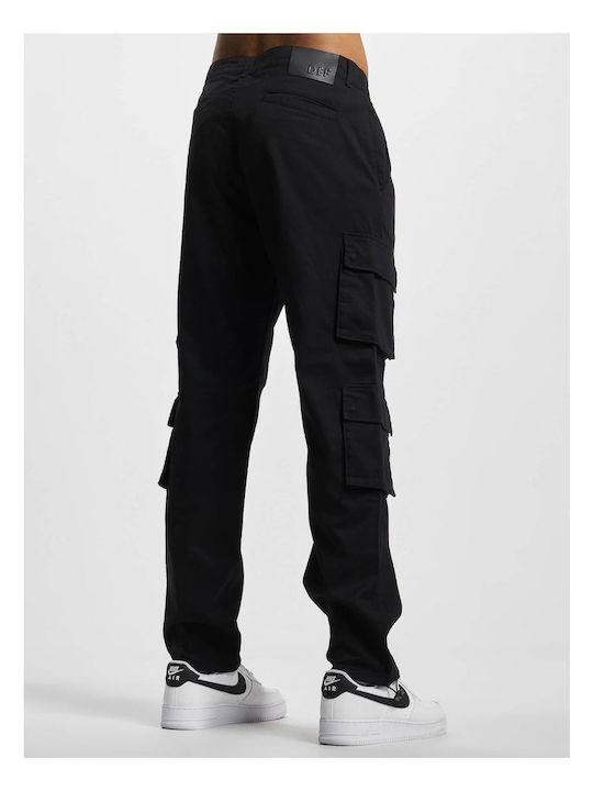 Def Men's Trousers Cargo Black