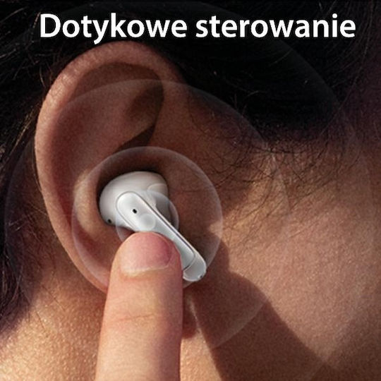 Usams X-Don Series Dual In-ear Bluetooth Handsfree Ακουστικά με Θήκη Φόρτισης Μωβ