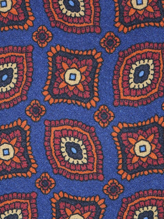 DM Ties Men's Tie Silk Printed in Orange Color DM Ties Men's Tie Silk Printed in Orange Color