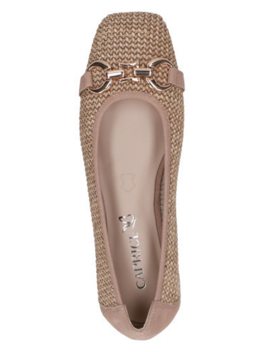 Damen Ballerinas in Beige Farbe