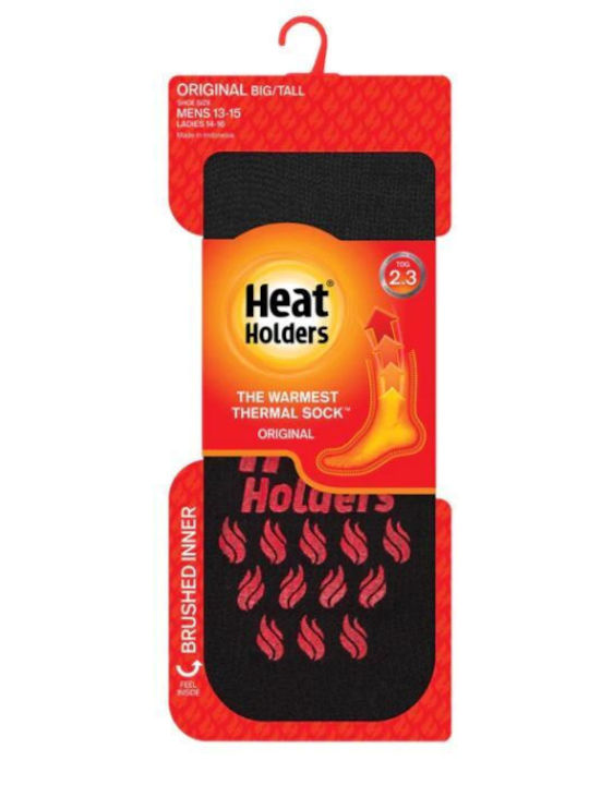 Heat Holders Kinderstrümpfe Hausschuh-Socken Black/Grey