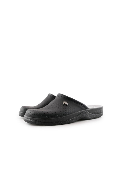 Adam's Shoes Piele Anatomic Sabot Negre