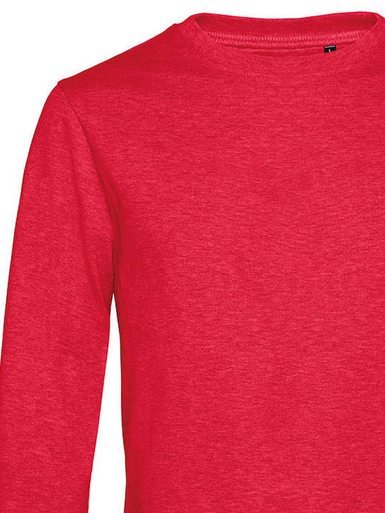 B&C Set In Men's Long Sleeve Promotional Sweatshirt Heather Red WU01W-617