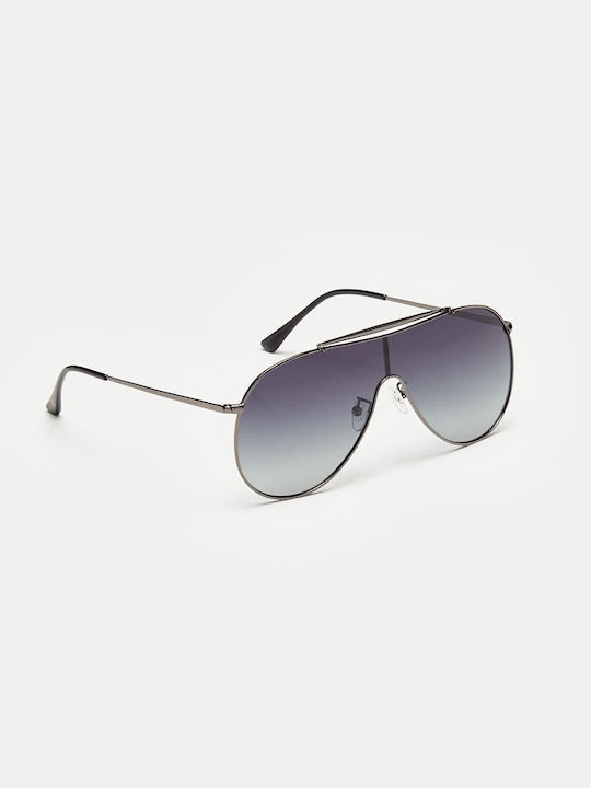 Cosselie Sunglasses with Gray Metal Frame and Gray Gradient Lens 1802202345