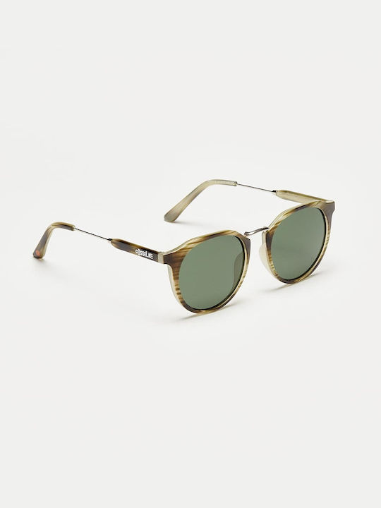 Cosselie Sunglasses with Brown Tartaruga Frame and Green Lens 1802202326