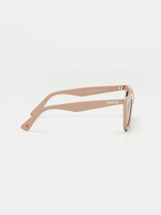 Cosselie Denver Ochelari De Soare Pentru Femei Cu Ramă Bej Din Plastic Și Lentile Roz Degrade