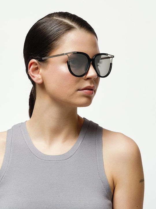 Cosselie Damme Unisex Sonnenbrille Black/Silver