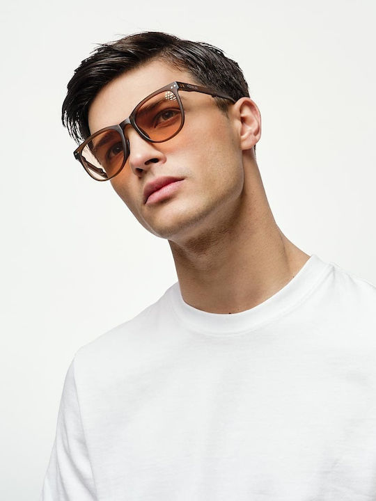 Cosselie Foldi Ochelari De Soare Unisex Cu Ramă Maro Din Plastic Și Lentile Bej 1802202496