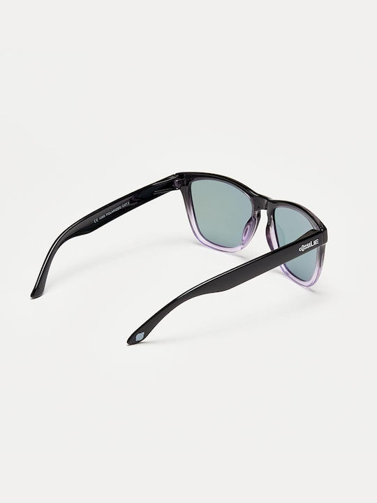 Cosselie Coogee Unisex Ochelari De Soare Cu Ramă Neagră Din Plastic Și Lentile Violet
