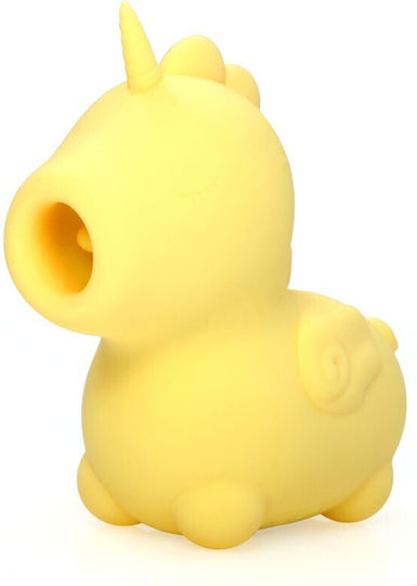 Unihorn Vibrator Mini Κλειτοριδικός Δονητής 9cm Κίτρινος