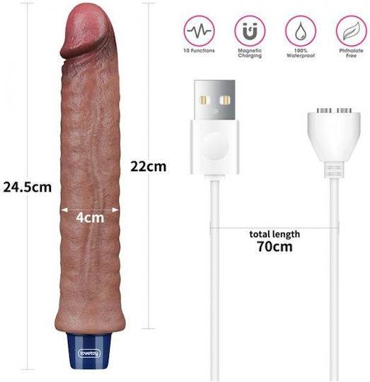 Lovetoy Vibe Realistisch Vibrator 24.5cm Fleisch