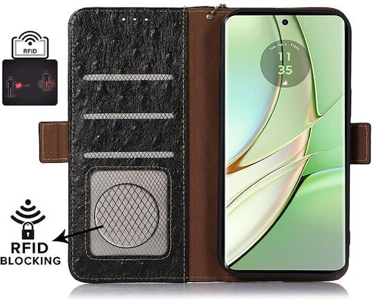 Wallet Leather Black (Moto G14)