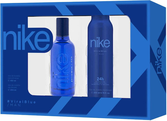 nike Viral Blue Ανδρικό Σετ με Eau de Toilette 2τμχ