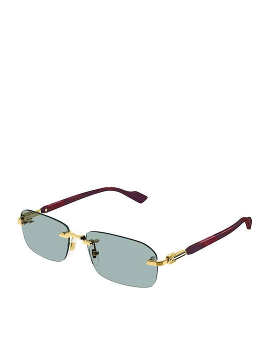 Gucci Γυαλιά Ηλίου Χρυσά με Μεταλλικό Σκελετό
