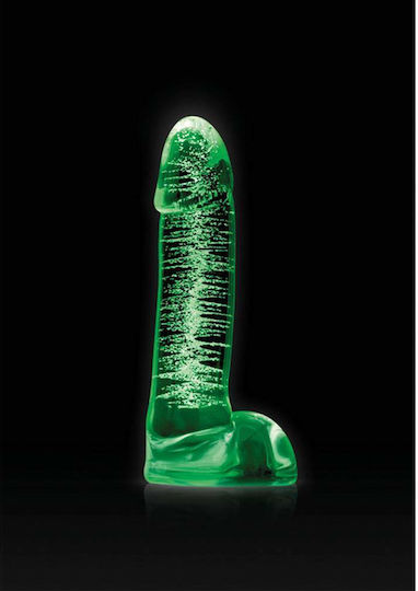 Ns Novelties Firefly Glass Smooth Ballsey Glass Dildo Glasdildo mit Hoden Clear 10cm