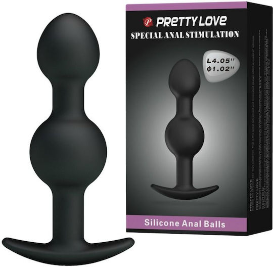 Pretty Love Special Anal Stimulation Πρωκτικές Μπίλιες Μαύρες 10.3cm