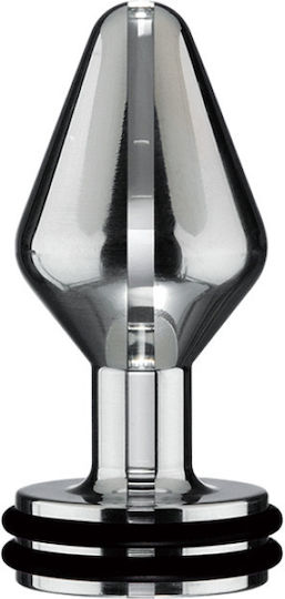 Electrastim Mini Electro Beginner's Classic Butt Plug Πρωκτική Σφήνα Small με Δόνηση Small Ασημί 6cm