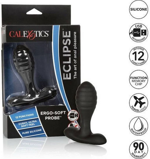 Calexotics Πρωκτική Σφήνα με Δόνηση Μαύρη