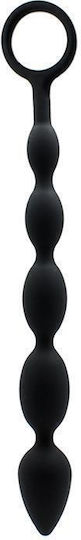 Rimba Latex Play Anal Beads Perle anale Negre 25.5cm
