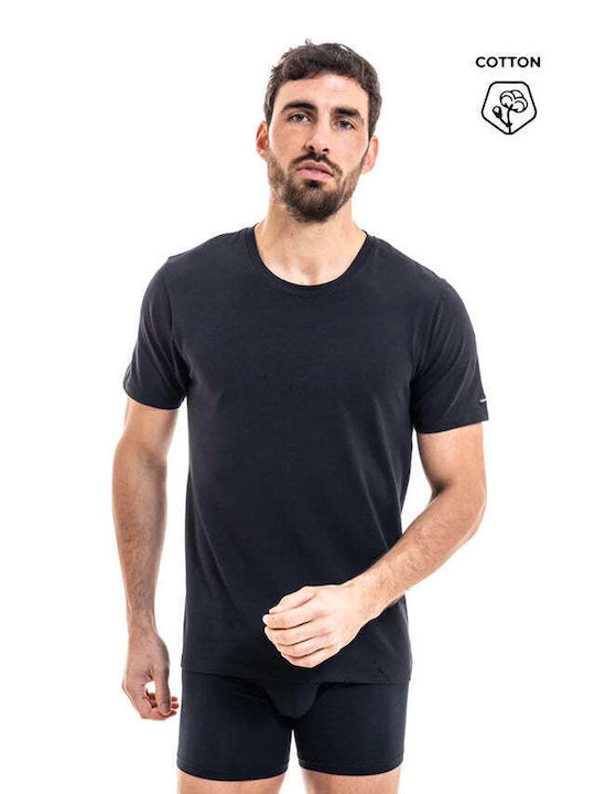 Loic Henry Men's Short Sleeve Blouse BLACK