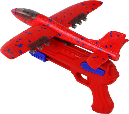 Lean Toys Airplane Seifenblasen Launcher Pistole Rot