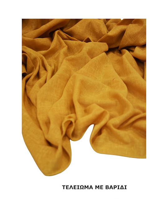 Decotelia Yellow Pencil Pleat Curtain 240x245cm