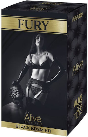 Alive BDSM Kit σε Μαύρο Χρώμα 10τμχ