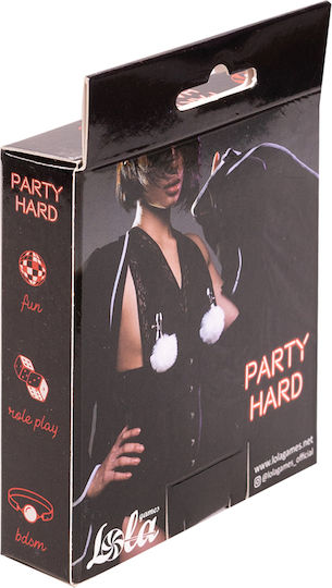 Lola Games Party Hard Nipple Clamps in White Color