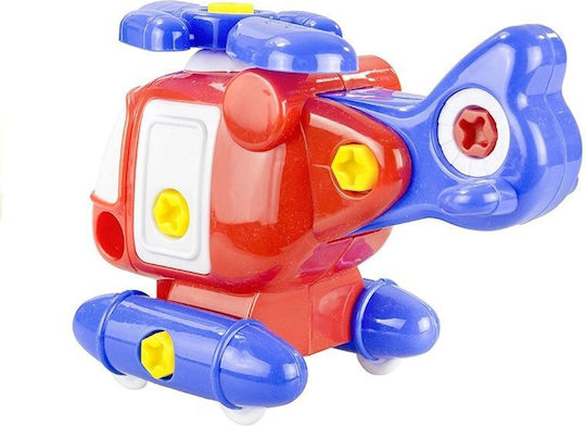 Lean Toys Kunststoff-Bauspielzeug Helicopter für Kinder ab 3+ Jahre alt Jahren