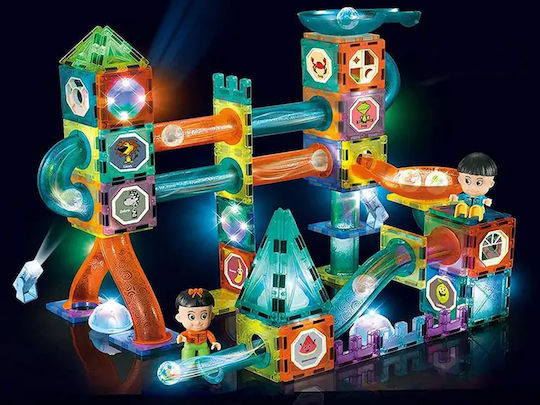 Lean Toys Magnetic Construction Toy Luminous Slide For Balls for Children 3++ Years