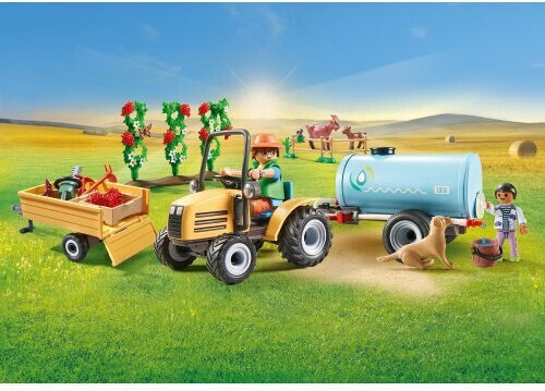 Playmobil Държава Трактор с цистерна за 4-10 години