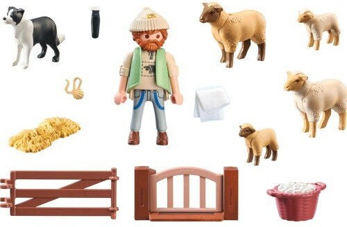 Playmobil Land Schäfer mit Schäfchen für 4-10 Jahre