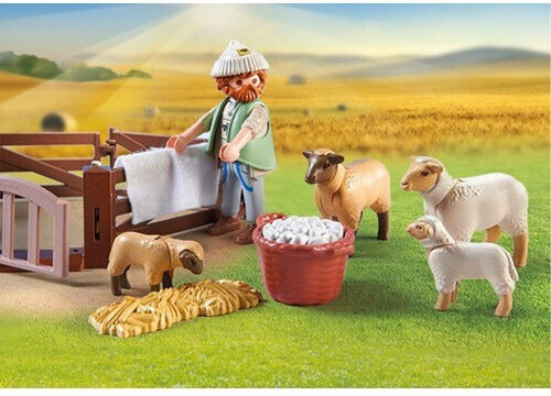 Playmobil Land Schäfer mit Schäfchen für 4-10 Jahre