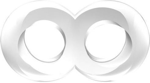 Chisa Novelties GK Power Duo Cock 8 Ball Ring Cock Ring Cocoș și testicule Transparent